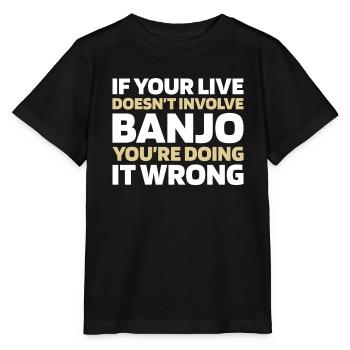 Banjo - T-shirt bio MINI CREATOR Stanley/Stella Enfant - noir - Devant - Mikhail (115cm)