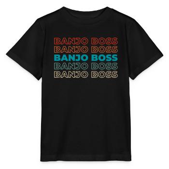 Banjo - Stanley/Stella MINI CREATOR Kids’ T-Shirt - black - Front - Mikhail (115cm)