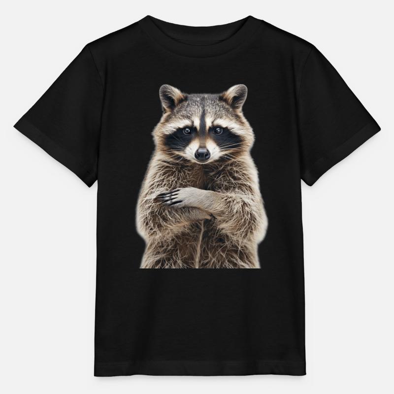 Raton laveur - T-shirt bio MINI CREATOR Stanley/Stella Enfant - noir