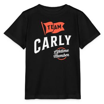 Team Carly Lifetime Member Funny Name Carly - Stanley/Stella MINI CREATOR Kids’ T-Shirt - black - Front - Mikhail (115cm)