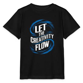 let the creativity flow - Stanley/Stella MINI CREATOR Kids’ T-Shirt - black - Front - Mikhail (115cm)