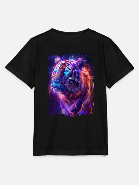 Tiger - Stanley/Stella Kinder T-Shirt MINI CREATOR  - Schwarz