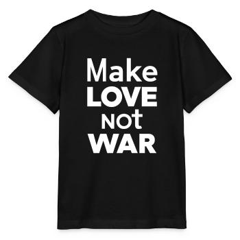 Make love not war - Stanley/Stella MINI CREATOR Kids’ T-Shirt - black - Front - Mikhail (115cm)