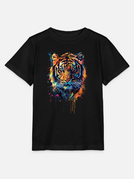 Tiger - Stanley/Stella Kinder T-Shirt MINI CREATOR  - Schwarz