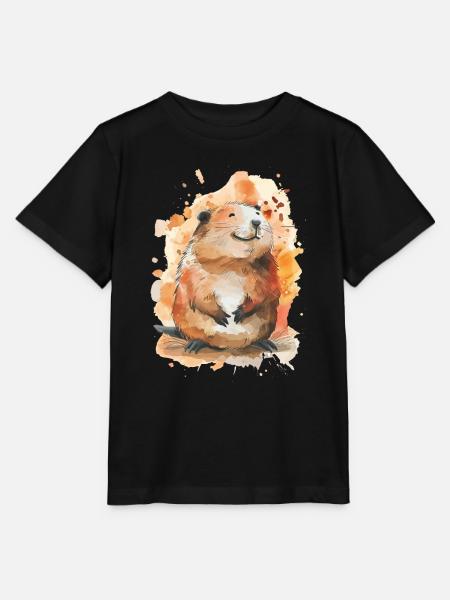 Biber - Stanley/Stella Kinder T-Shirt MINI CREATOR  - Schwarz