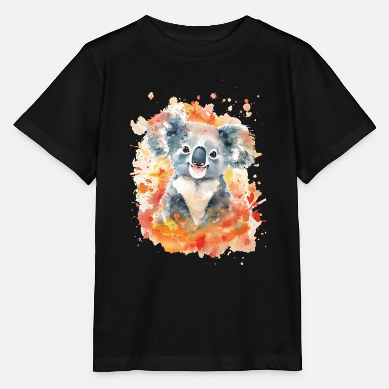 Koala - Stanley/Stella Kinder T-Shirt MINI CREATOR  - Schwarz