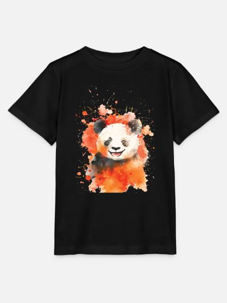 Panda - Stanley/Stella Kinder T-Shirt MINI CREATOR - Schwarz
