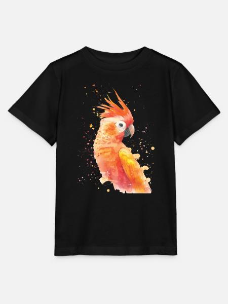 Papagei - Stanley/Stella Kinder T-Shirt MINI CREATOR - Schwarz