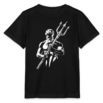 Poseidon Trident - Stanley/Stella MINI CREATOR Kids’ T-Shirt - black - Front - Mikhail (115cm)