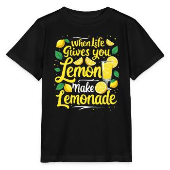 Refreshing Lemonade Vibes: Perfect for Lemonade - Stanley/Stella MINI CREATOR Kids’ T-Shirt - black - Front - Mikhail (115cm)