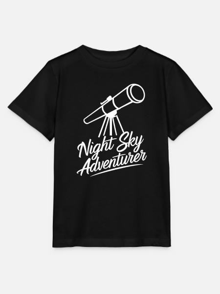 Nachthimmel-Abenteurer Amateurastronomen - Stanley/Stella Kinder T-Shirt MINI CREATOR - Schwarz