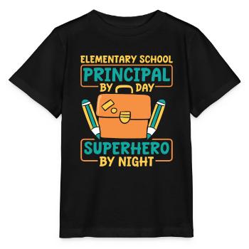 Directeur d’école primaire - T-shirt bio MINI CREATOR Stanley/Stella Enfant - noir - Devant - Mikhail (115cm)