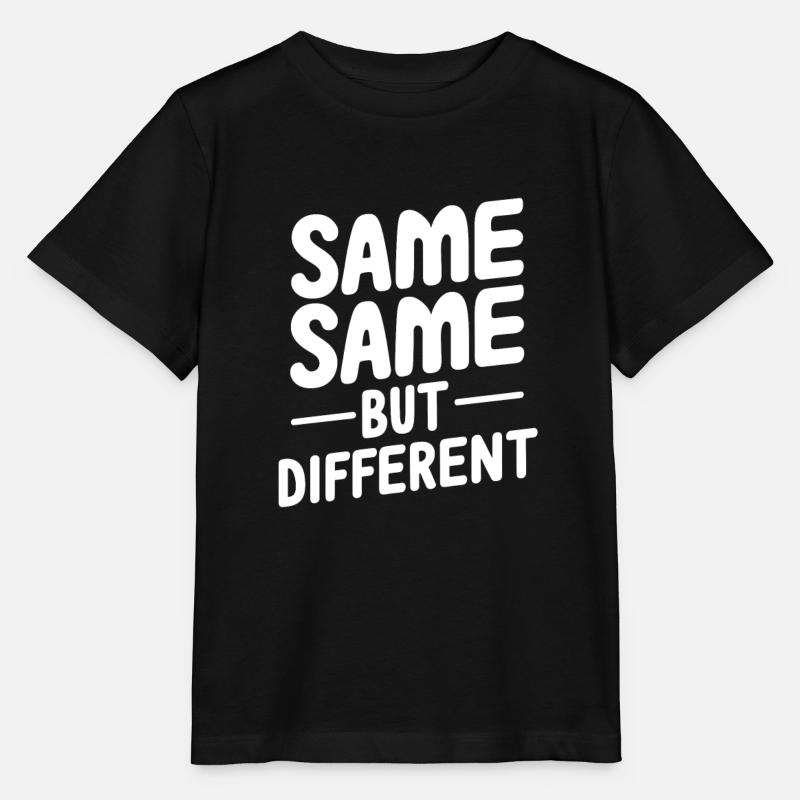 Same same but different - Stanley/Stella MINI CREATOR Kids’ T-Shirt - black
