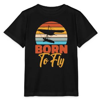 Deltaplane Parapente Deltaplane - T-shirt bio MINI CREATOR Stanley/Stella Enfant - noir - Devant - Mikhail (115cm)