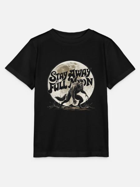 Varulv Hold deg unna ved fullmåne - Stanley/Stella T-shirt MINI CREATOR til børn - sort