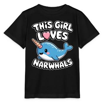 Narwal Spruch Narwale Lustiges Narwal Geschenk - Stanley/Stella Kinder T-Shirt MINI CREATOR  - Schwarz - Vorne - Mikhail (115cm)