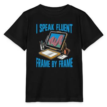 Animator - Stanley/Stella MINI CREATOR Kids’ T-Shirt - black - Front - Mikhail (115cm)