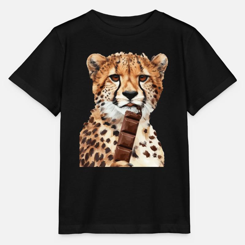 Gepard - Stanley/Stella Kinder T-Shirt MINI CREATOR  - Schwarz