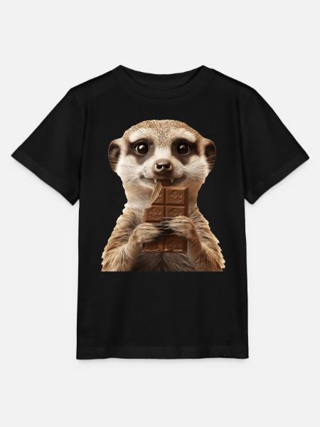 Erdmännchen - Stanley/Stella Kinder T-Shirt MINI CREATOR  - Schwarz
