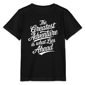 La plus grande aventure est ce qui nous attend - T-shirt bio MINI CREATOR Stanley/Stella Enfant - noir - Devant - Mikhail (115cm)