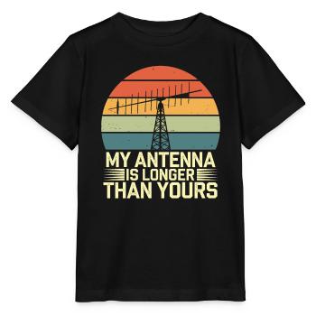 Amateurfunker Antenne Länger Als Deine - Stanley/Stella Kinder T-Shirt MINI CREATOR  - Schwarz - Vorne - Mikhail (115cm)