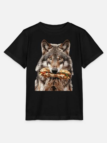 Wolf - Stanley/Stella Kinder T-Shirt MINI CREATOR  - Schwarz