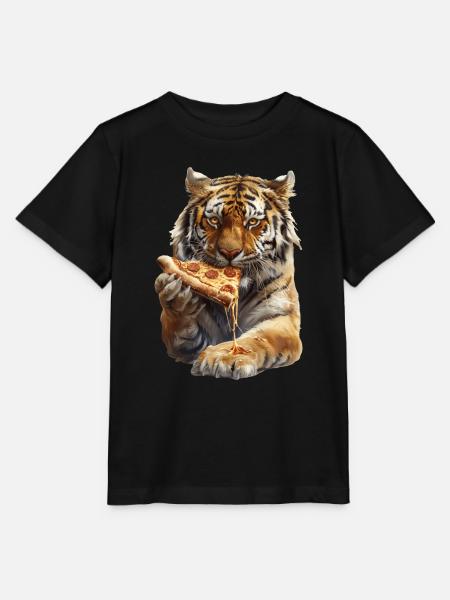 Tiger - Stanley/Stella Kinder T-Shirt MINI CREATOR - Schwarz
