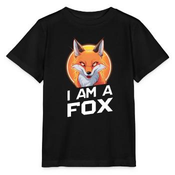 Ich bin ein Fuchs - Stanley/Stella Kinder T-Shirt MINI CREATOR  - Schwarz - Vorne - Mikhail (115cm)