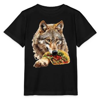 Wolf - Stanley/Stella Kinder T-Shirt MINI CREATOR  - Schwarz - Vorne - Mikhail (115cm)