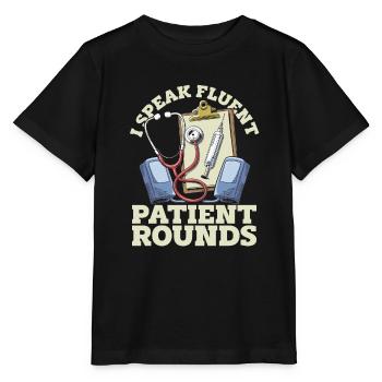 Hospital doctor - Stanley/Stella MINI CREATOR Kids’ T-Shirt - black - Front - Mikhail (115cm)