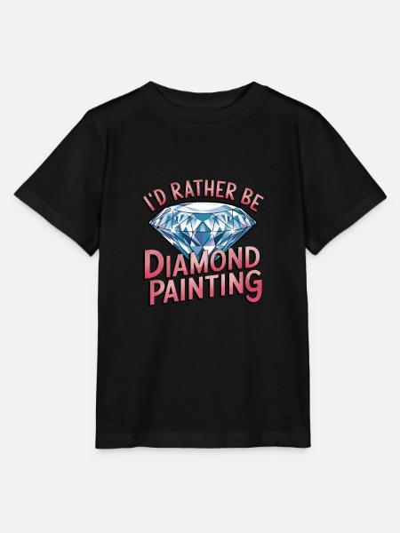 Diamond Painting Diamond Painter - Stanley/Stella Kinder T-Shirt MINI CREATOR  - Schwarz