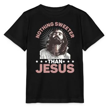 Nothing Sweeter Than Jesus 2 - Stanley/Stella Kinder T-Shirt MINI CREATOR  - Schwarz - Vorne - Mikhail (115cm)