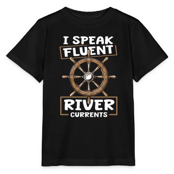 Skippers de navigation intérieure - T-shirt bio MINI CREATOR Stanley/Stella Enfant - noir - Devant - Mikhail (115cm)