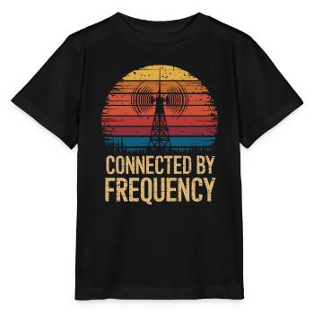 Amateurfunker Verbunden Durch Frequenz - Stanley/Stella Kinder T-Shirt MINI CREATOR  - Schwarz - Vorne - Mikhail (115cm)