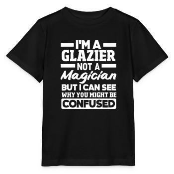 Glaser Geschenk - Stanley/Stella Kinder T-Shirt MINI CREATOR  - Schwarz - Vorne - Mikhail (115cm)