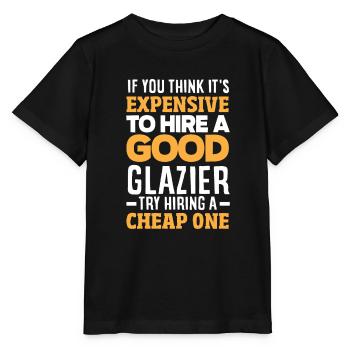 Glaser Geschenk - Stanley/Stella Kinder T-Shirt MINI CREATOR  - Schwarz - Vorne - Mikhail (115cm)