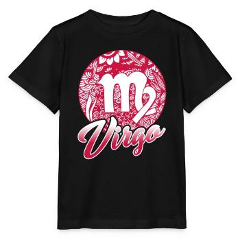 Virgo Horoscope Sign Of Zodiac - Stanley/Stella MINI CREATOR Kids’ T-Shirt - black - Front - Mikhail (115cm)