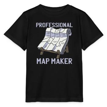 Cartographe - T-shirt bio MINI CREATOR Stanley/Stella Enfant - noir - Devant - Mikhail (115cm)