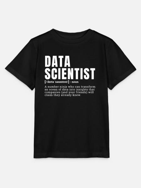 Drôle Data Scientist Définition Profession Occupat - T-shirt bio MINI CREATOR Stanley/Stella Enfant - noir