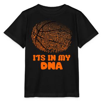 Its in my DNA Basketball - Stanley/Stella Kinder T-Shirt MINI CREATOR  - Schwarz - Vorne - Mikhail (115cm)
