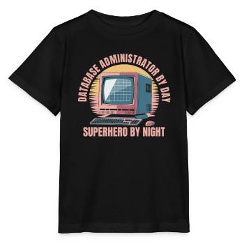 Datenbank Administrator - Stanley/Stella Kinder T-Shirt MINI CREATOR  - Schwarz - Vorne - Mikhail (115cm)