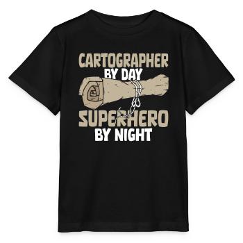 cartographe - T-shirt bio MINI CREATOR Stanley/Stella Enfant - noir - Devant - Mikhail (115cm)