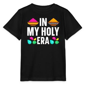 Holi India Holi Festival Happy Holi Fest - Stanley/Stella MINI CREATOR Kids’ T-Shirt - black - Front - Mikhail (115cm)
