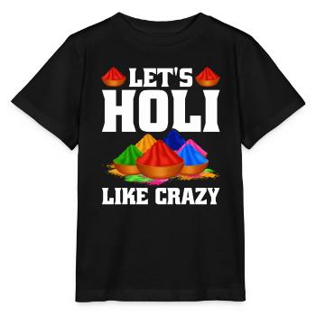 Holi India Holi Festival Happy Holi Fest - Stanley/Stella MINI CREATOR Kids’ T-Shirt - black - Front - Mikhail (115cm)
