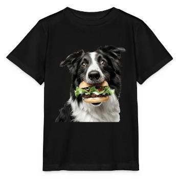Border Collie - T-shirt bio MINI CREATOR Stanley/Stella Enfant - noir - Devant - Mikhail (115cm)