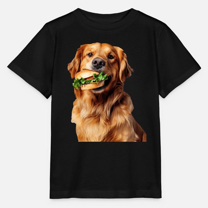Golden retriever - T-shirt bio MINI CREATOR Stanley/Stella Enfant - noir