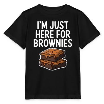 Brownies Saying Pastry Funny Brownie Gift - Stanley/Stella MINI CREATOR Kids’ T-Shirt - black - Front - Mikhail (115cm)