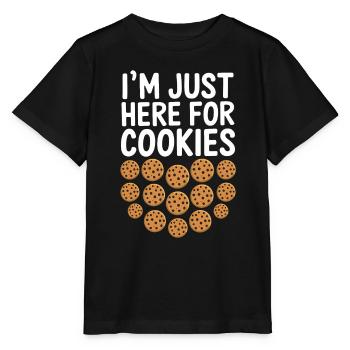 Cookies Saying Chocolate Cookies Funny Cookie Gift - Stanley/Stella MINI CREATOR Kids’ T-Shirt - black - Front - Mikhail (115cm)
