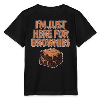 Brownies Saying Pastry Funny Brownie Gift - Stanley/Stella MINI CREATOR Kids’ T-Shirt - black - Front - Mikhail (115cm)