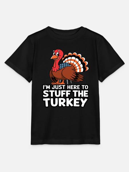 Lustiger Thanksgiving Truthahn - Stanley/Stella Kinder T-Shirt MINI CREATOR - Schwarz
